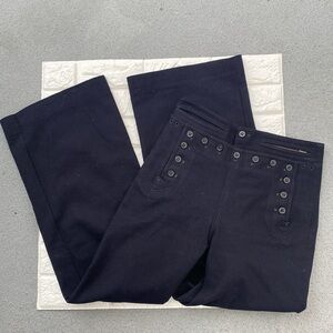 Vintage US Navy Crackerjack Wool Sailor Hi-Waisted Bell Bottom Trousers